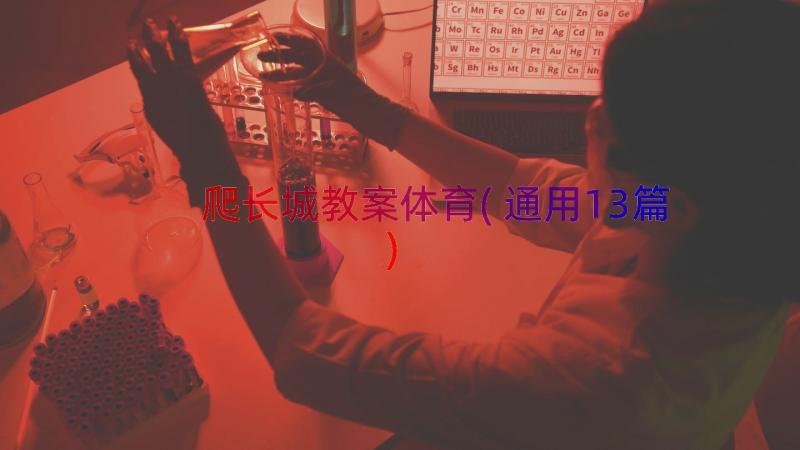 爬长城教案体育(通用13篇)