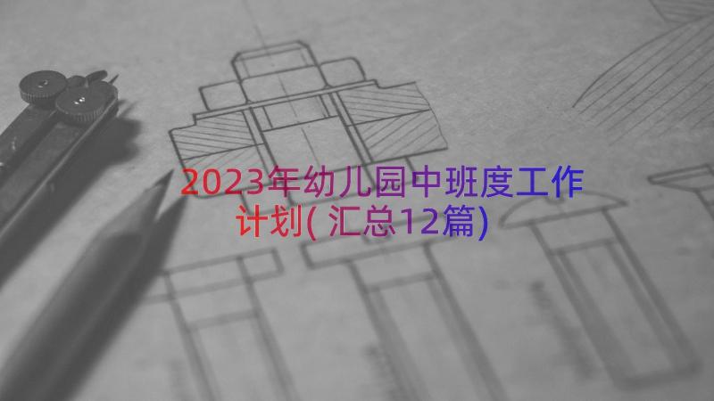 2023年幼儿园中班度工作计划(汇总12篇)