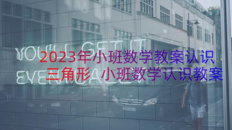 2023年小班数学教案认识三角形 小班数学认识教案(模板9篇)