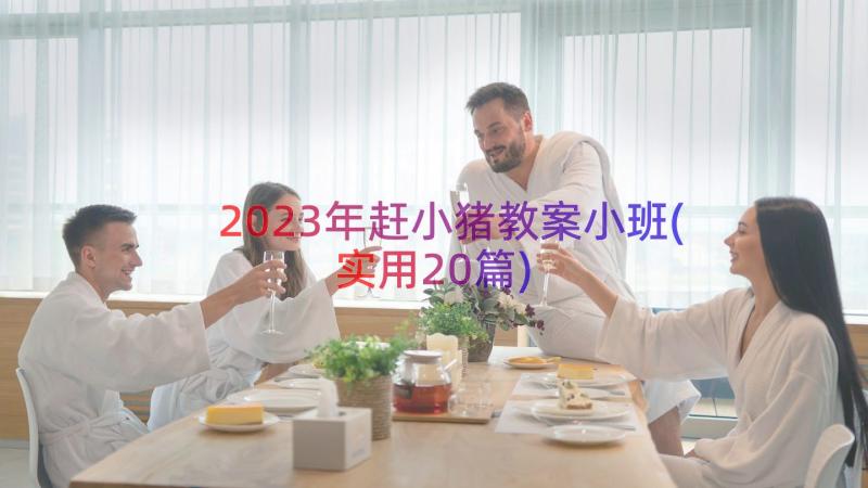 2023年赶小猪教案小班(实用20篇)