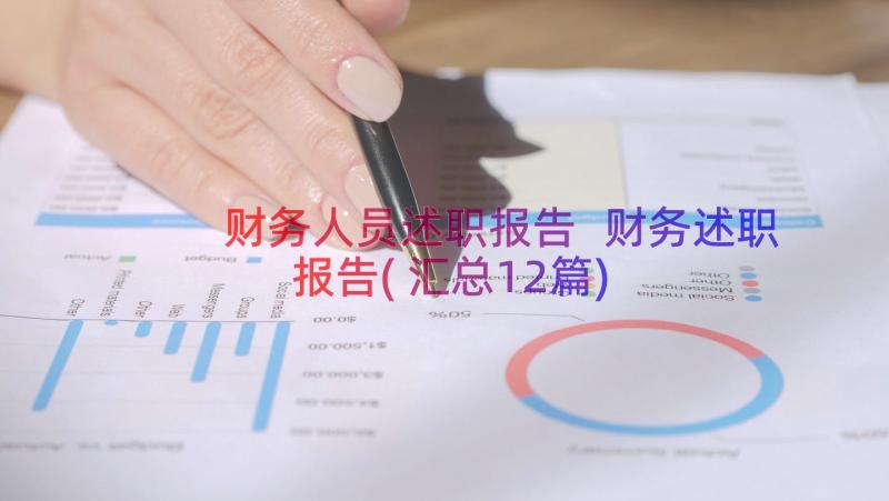 财务人员述职报告 财务述职报告(汇总12篇)