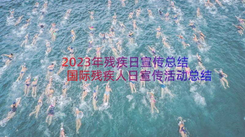 2023年残疾日宣传总结 国际残疾人日宣传活动总结(通用8篇)