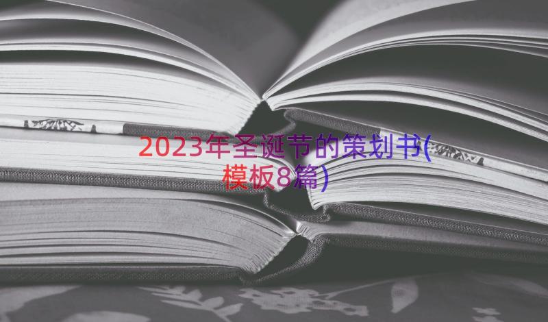 2023年圣诞节的策划书(模板8篇)