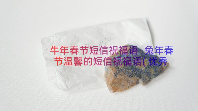 牛年春节短信祝福语 兔年春节温馨的短信祝福语(优秀8篇)