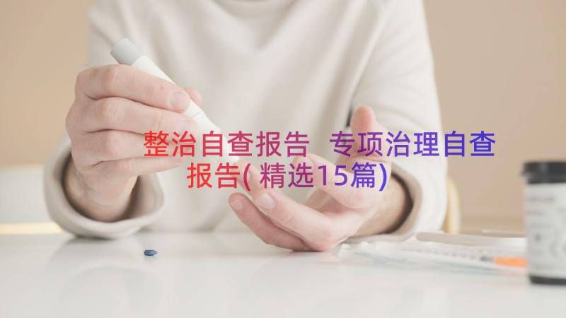 整治自查报告 专项治理自查报告(精选15篇)