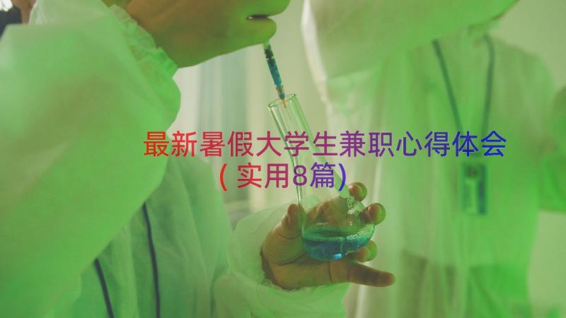 最新暑假大学生兼职心得体会(实用8篇)