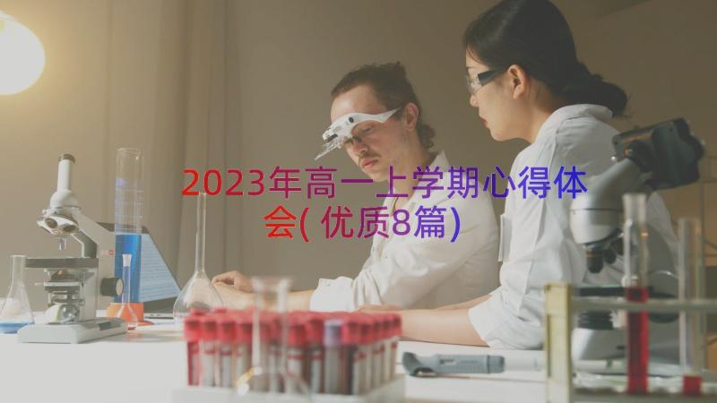 2023年高一上学期心得体会(优质8篇)