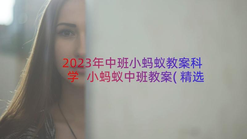 2023年中班小蚂蚁教案科学 小蚂蚁中班教案(精选8篇)