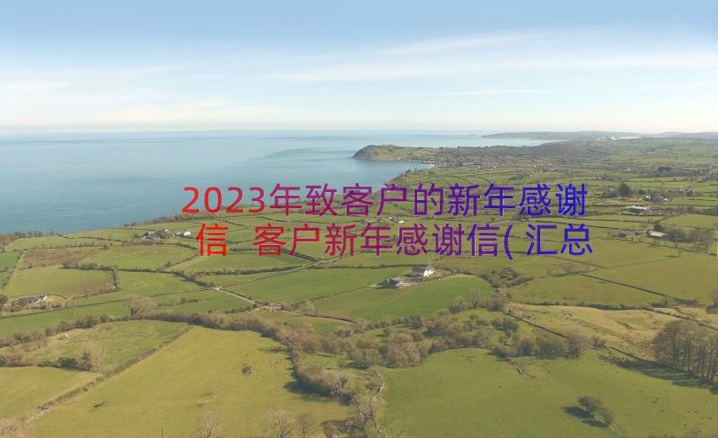 2023年致客户的新年感谢信 客户新年感谢信(汇总15篇)