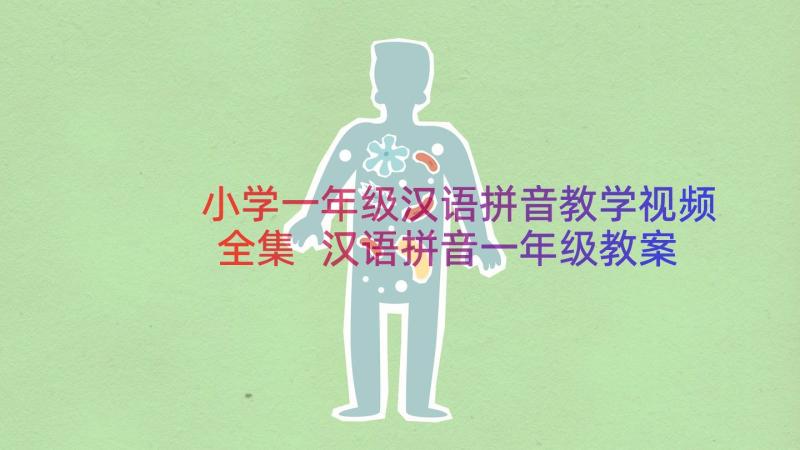 小学一年级汉语拼音教学视频全集 汉语拼音一年级教案(模板15篇)