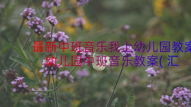 最新中班音乐我上幼儿园教案 幼儿园中班音乐教案(汇总10篇)