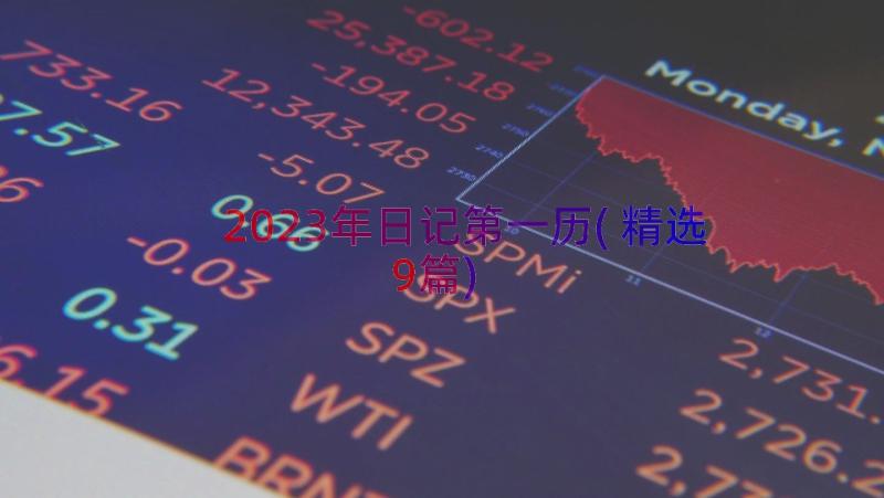 2023年日记第一历(精选9篇)