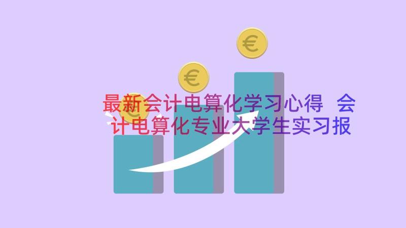 最新会计电算化学习心得 会计电算化专业大学生实习报告(汇总6篇)