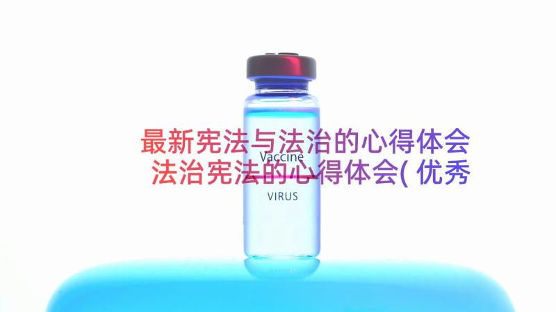 最新宪法与法治的心得体会 法治宪法的心得体会(优秀8篇)