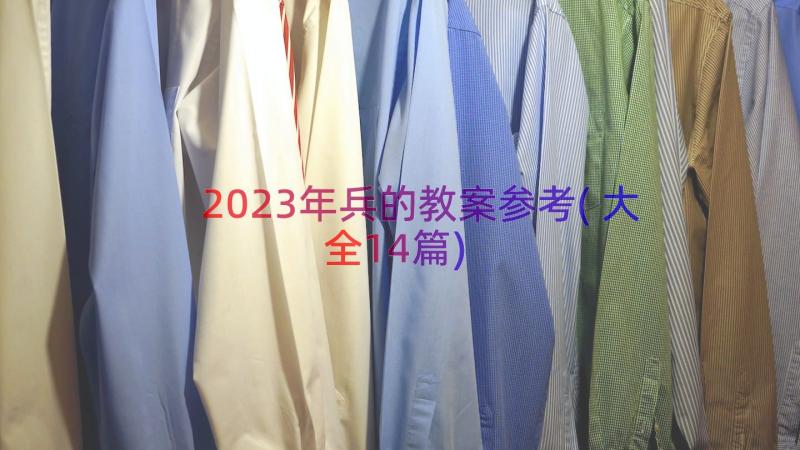 2023年兵的教案参考(大全14篇)