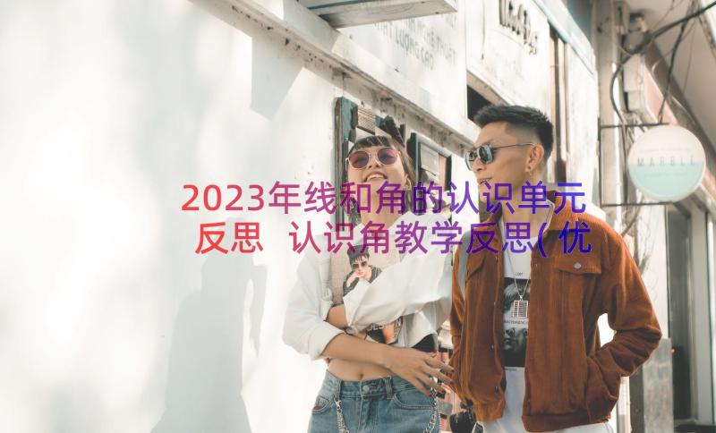 2023年线和角的认识单元反思 认识角教学反思(优质8篇)