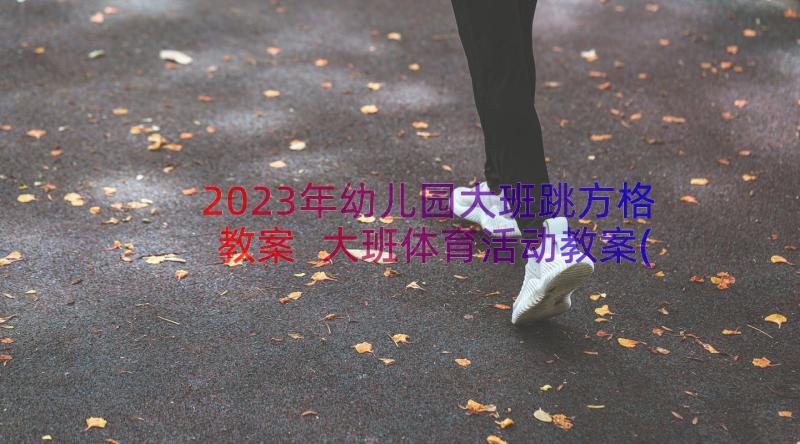 2023年幼儿园大班跳方格教案 大班体育活动教案(实用10篇)