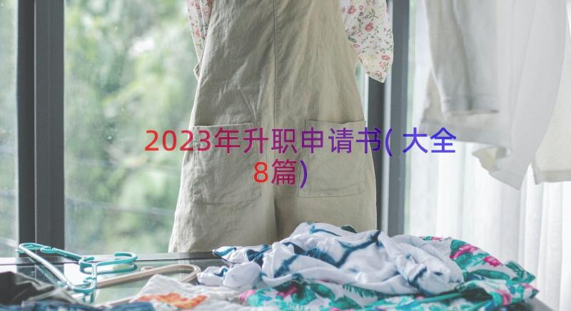 2023年升职申请书(大全8篇)