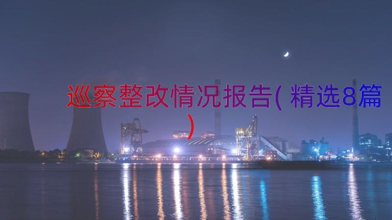 巡察整改情况报告(精选8篇)