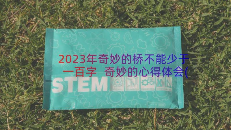 2023年奇妙的桥不能少于一百字 奇妙的心得体会(精选9篇)