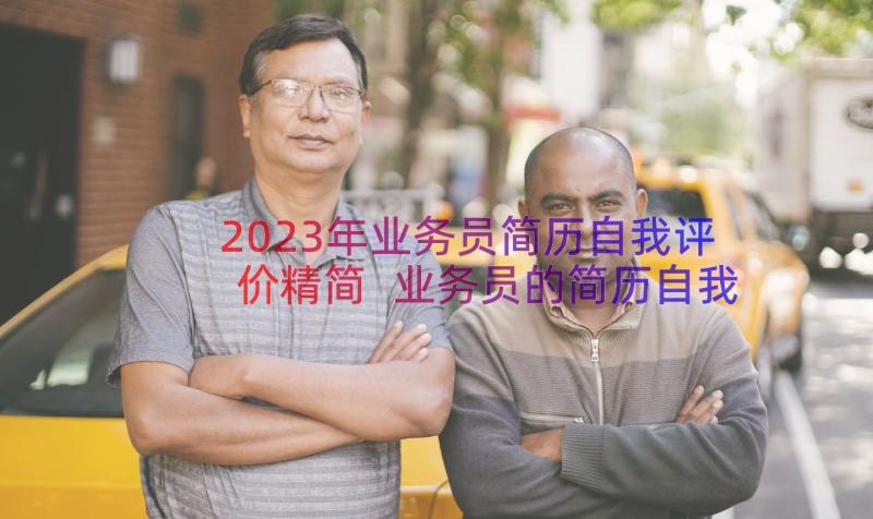 2023年业务员简历自我评价精简 业务员的简历自我评价(汇总8篇)