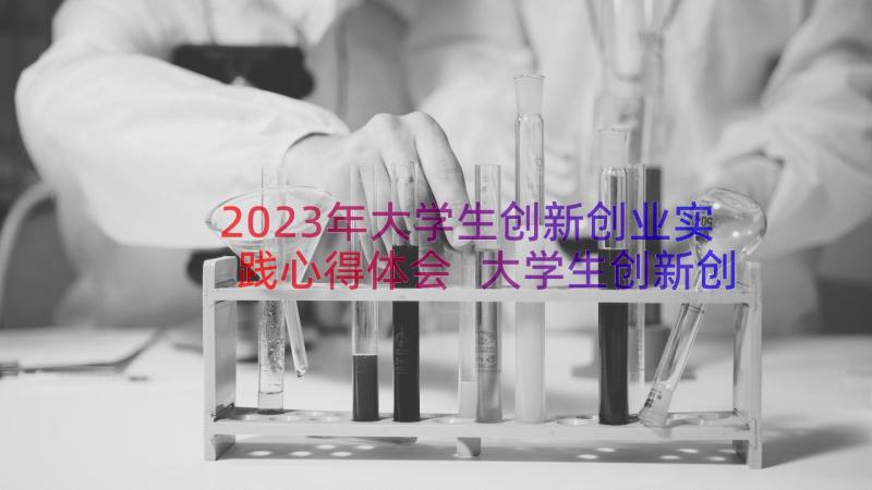 2023年大学生创新创业实践心得体会 大学生创新创业心得体会(大全11篇)