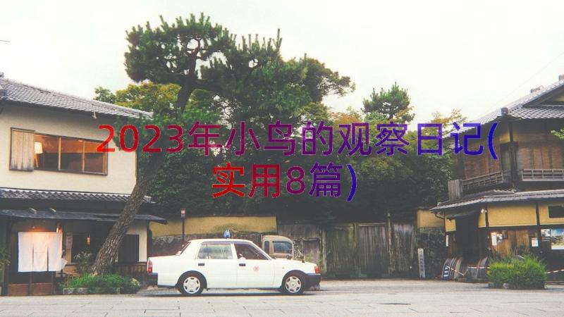 2023年小鸟的观察日记(实用8篇)