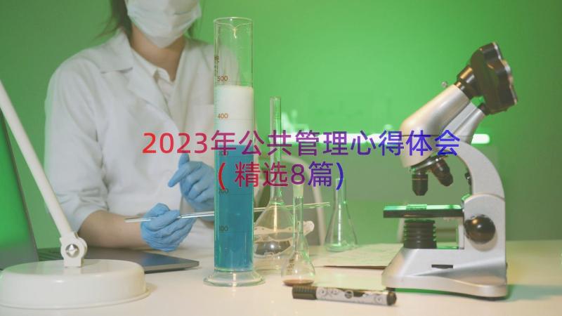 2023年公共管理心得体会(精选8篇)