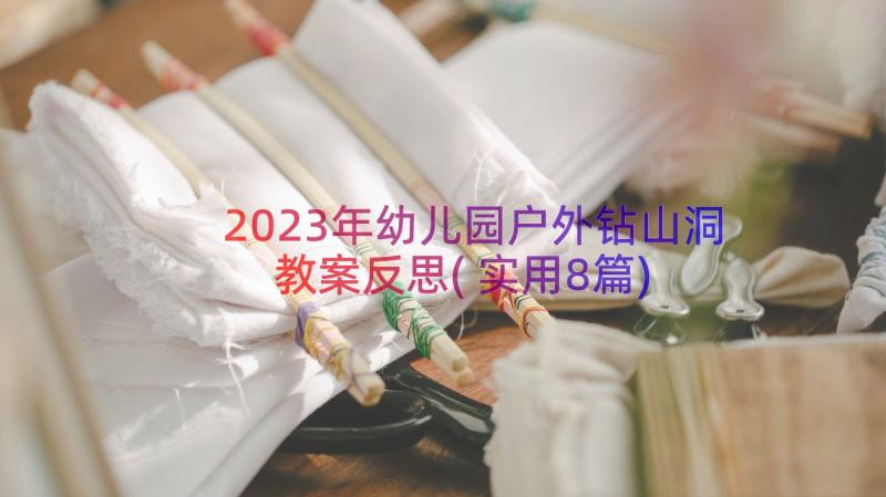 2023年幼儿园户外钻山洞教案反思(实用8篇)