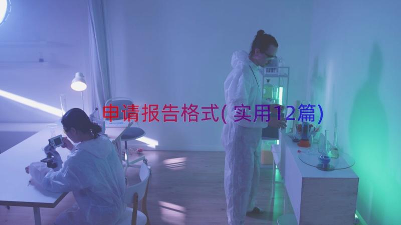 申请报告格式(实用12篇)