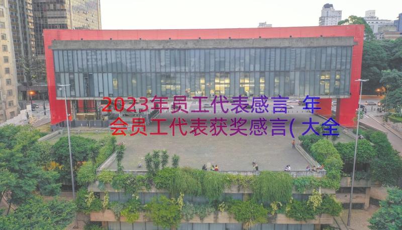 2023年员工代表感言 年会员工代表获奖感言(大全9篇)