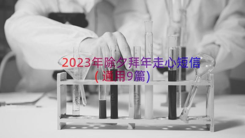 2023年除夕拜年走心短信(通用9篇)