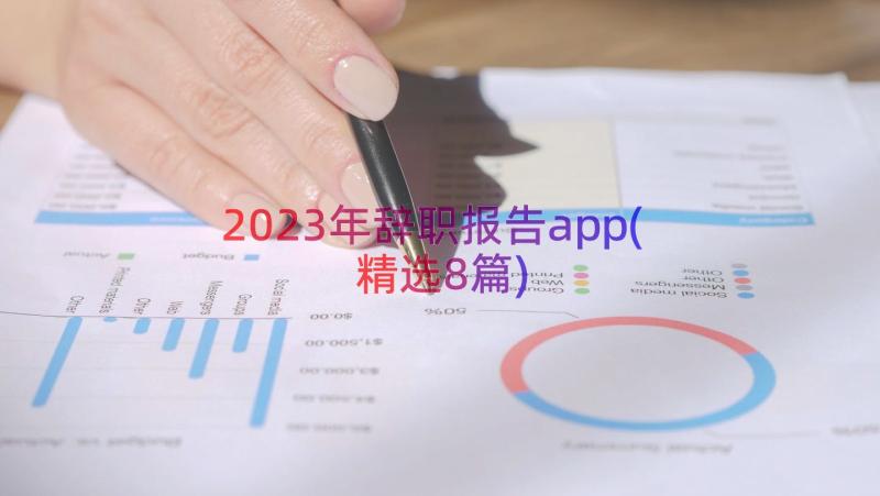 2023年辞职报告app(精选8篇)