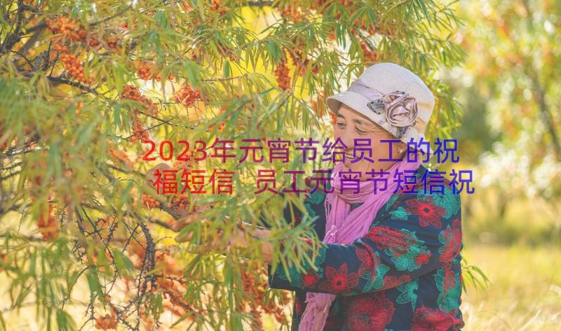 2023年元宵节给员工的祝福短信 员工元宵节短信祝福(大全8篇)