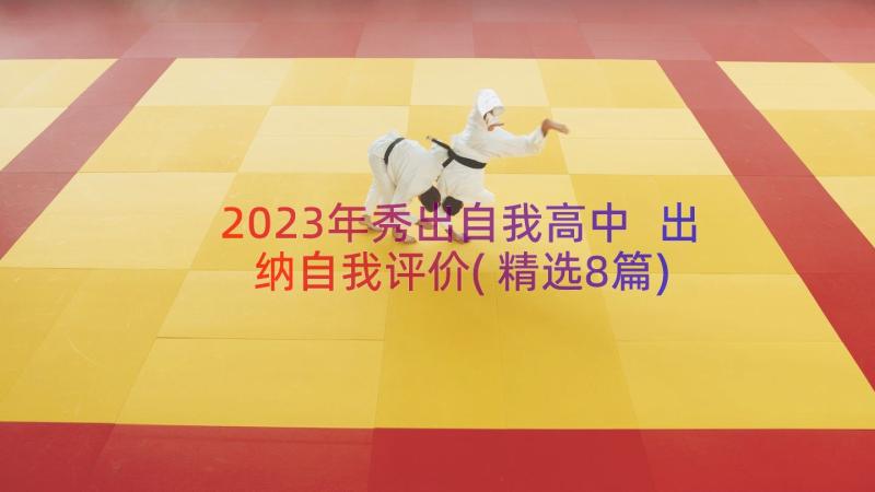 2023年秀出自我高中 出纳自我评价(精选8篇)