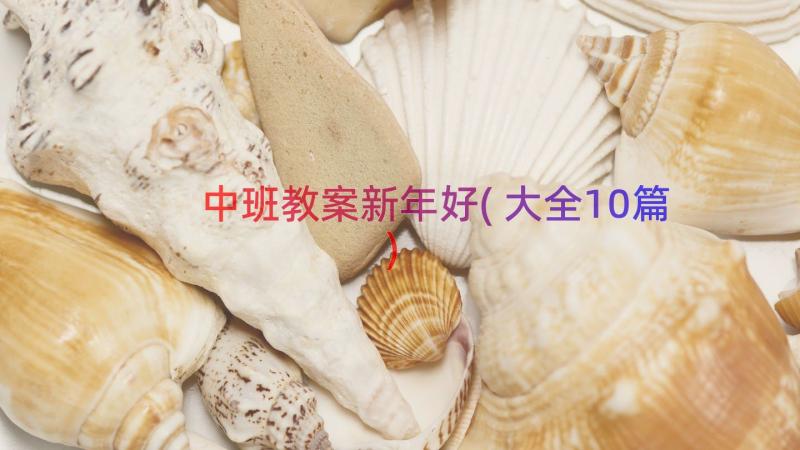 中班教案新年好(大全10篇)