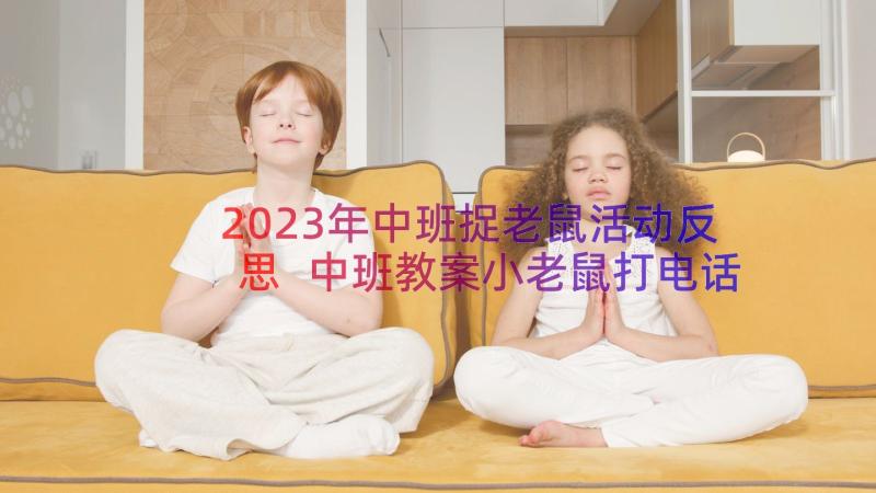 2023年中班捉老鼠活动反思 中班教案小老鼠打电话(通用12篇)