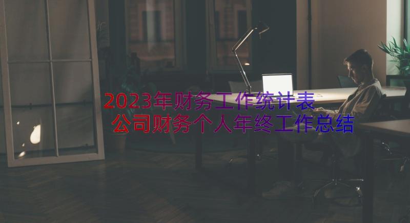 2023年财务工作统计表 公司财务个人年终工作总结(通用8篇)