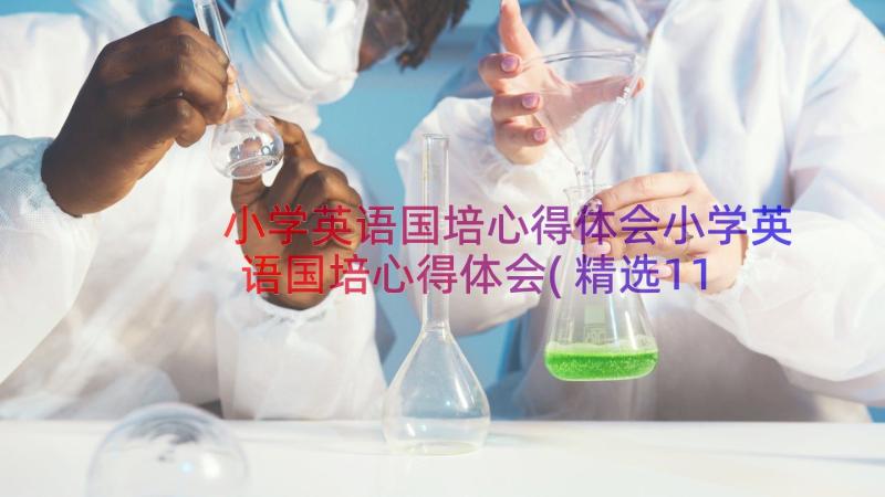 小学英语国培心得体会小学英语国培心得体会(精选11篇)