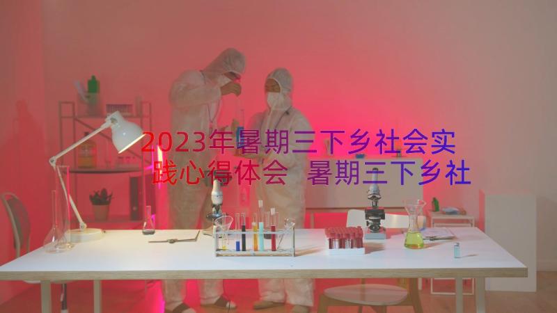 2023年暑期三下乡社会实践心得体会 暑期三下乡社会实践心得(优质15篇)