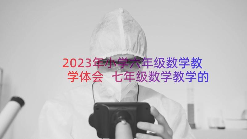 2023年小学六年级数学教学体会 七年级数学教学的心得体会(优秀11篇)