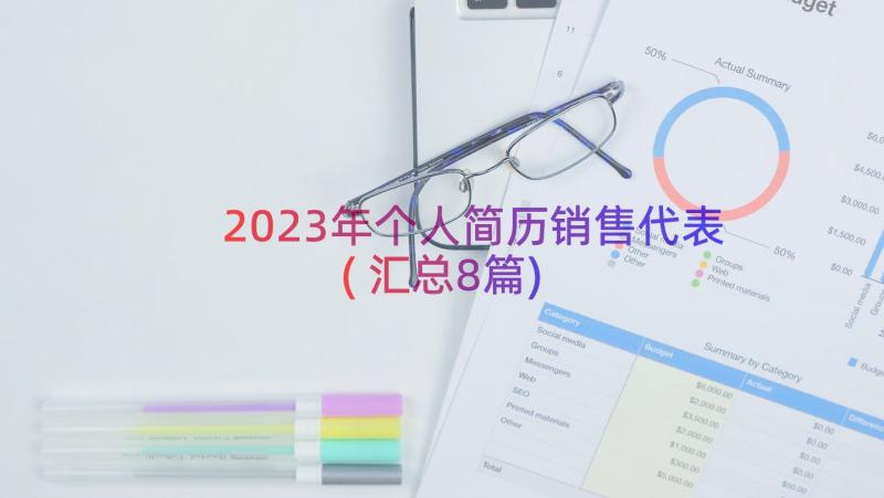 2023年个人简历销售代表(汇总8篇)