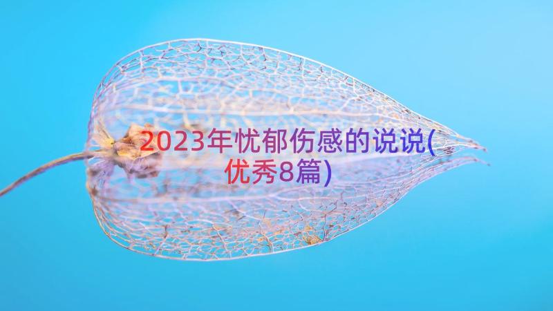 2023年忧郁伤感的说说(优秀8篇)