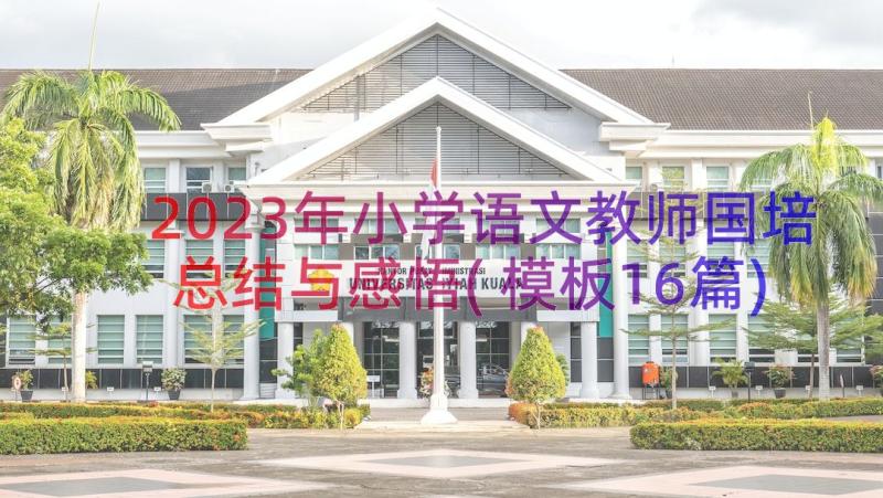 2023年小学语文教师国培总结与感悟(模板16篇)