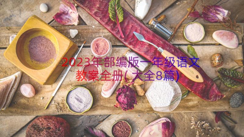 2023年部编版一年级语文教案全册(大全8篇)