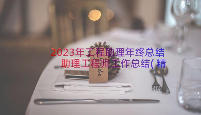 2023年工程助理年终总结 助理工程师工作总结(精选9篇)