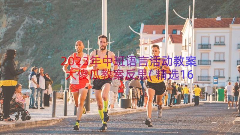 2023年中班语言活动教案大傻瓜教案反思(精选16篇)