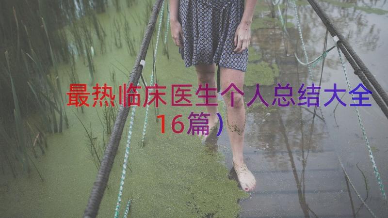 最热临床医生个人总结大全（16篇）