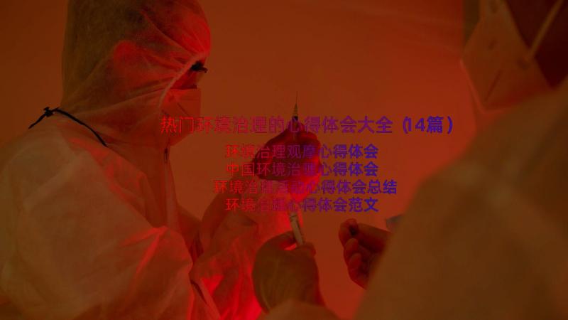 热门环境治理的心得体会大全（14篇）