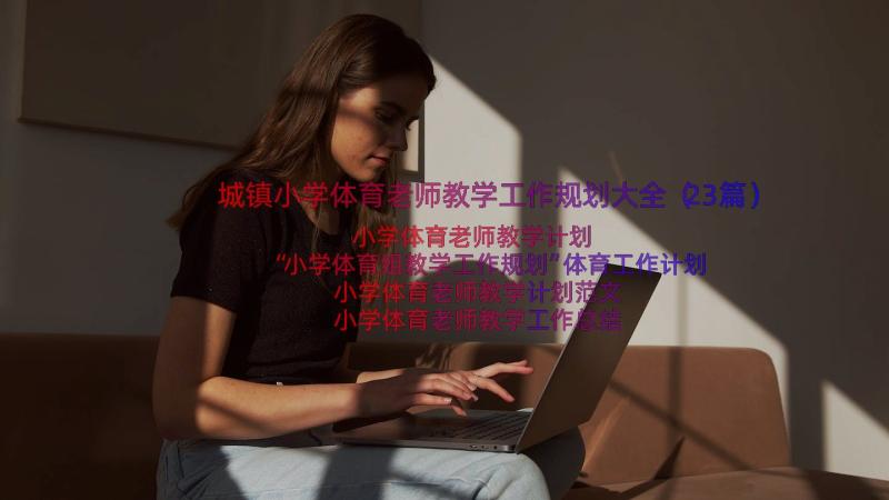 城镇小学体育老师教学工作规划大全（23篇）